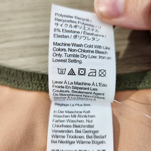 J. Crew Green Textured Curved Waist Cheeky Bikini Bottom New With Tags Womens XL - Picture 12 of 16